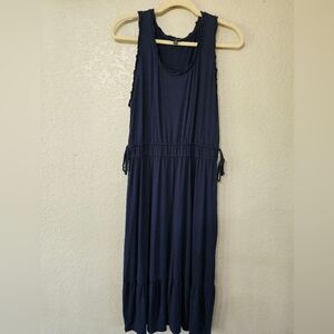 Lucky Brand Navy Midi Dress
